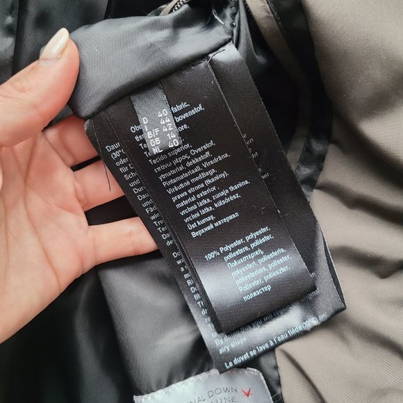 Fuchs & Schmitt Women's Brown Hooded Original Feather Down Quilted Parka Coat M - Picture 15 of 16